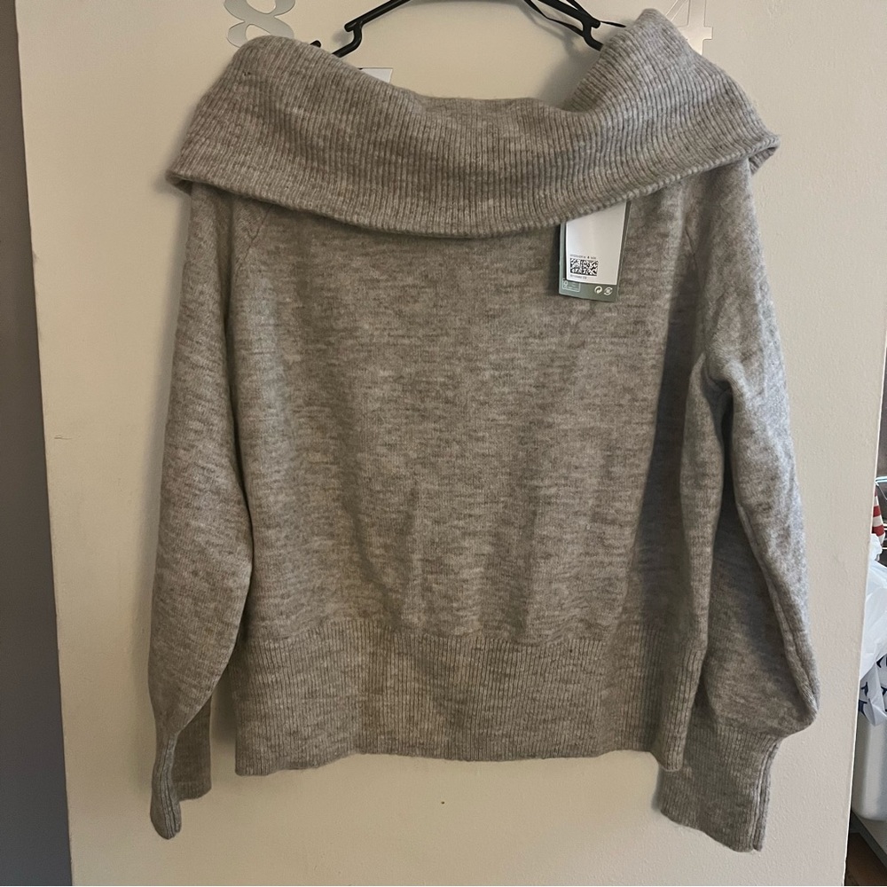 Off shoulder sweater